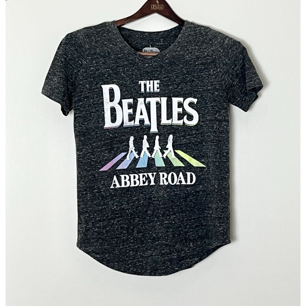 The Beatles Abbey Road T-Shirt Women's XS Heather Gray Graphic Music Rock